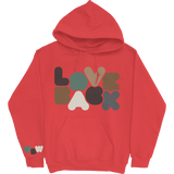 Limited Quantity Love Back Bubbles Hoodie Red 